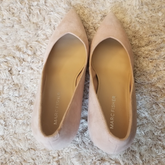 Marc Fisher Suede Pointed Toe Pumps - Picture 3 of 6